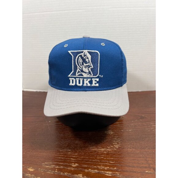 Vintage Starter Duke Blue Devils NCAA Snapback Hat Blue & Gray X3 - Picture 1 of 4